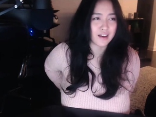 Amateur Webcam Cute Teen Plays Solo