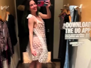 Amateur big ass brunette teen with