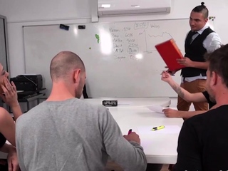 Lets Go Bi Office Orgy Part One