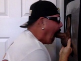 Amateur DILF doggystyled in gloryhole