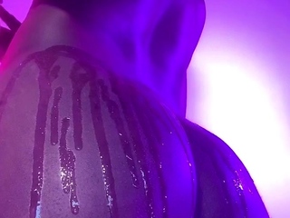 Amateur striptease and Solo masturbation