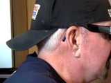 Mature gloryhole lover giving deepthroat