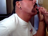 Moustache auntie cocksucking gloryhole