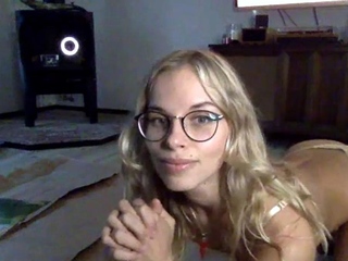 Blonde Teen Solo Masturbating On Webcam