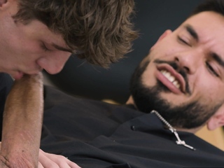 Dex Devall OTK spanked and jizzed all over!