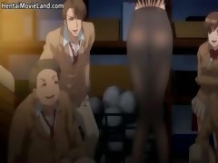 Innocent brunette anime hoe sucks cock part4