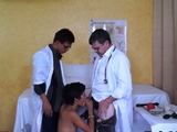 21yo patient gets cocksucked by 2 docs