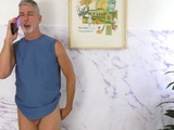 Daddy Flaunts His New Stretchy Underwear
