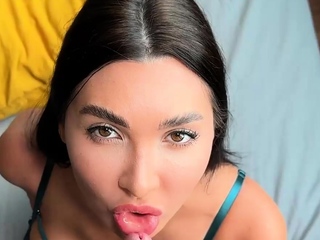 Step sibling fuckfest with cum in throat – her poon is the