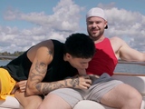 Marcus McNeil and Angel Elias outdoor sex