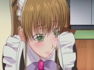 Japanese anime maid caught