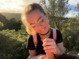 Strangers Join Us for a Public Blowjob