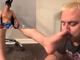 Sub Enjoys A Foot Sucking Session