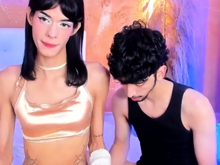 Amateur busty shemale tranny butt nailed