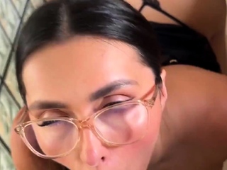 POVLife Sexy brunette Katie King POV blowjob sex