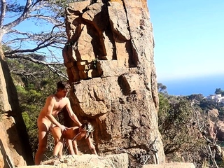 Kinky couple’s outdoor sex adventure in public