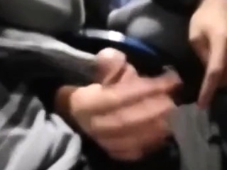 Public Handjob with Amateur Babe